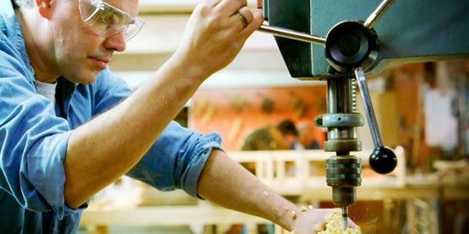 Using a drill press